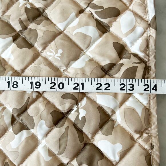 Eddie Bauer Tan Camo Print Quilted Goose Down Puffer Vest - Women's XL - Picture 12 of 12